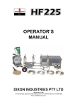Dixon RAM 50KZ Operator`s manual