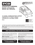 Ryobi P115 Operator`s manual