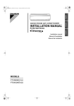 Daikin FTXN12KEVJU Installation manual
