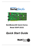 Multitech ISIHP-2U Owner`s manual
