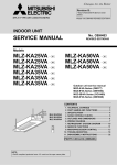 Mitsubishi Electric MLZ-KA35VA Service manual