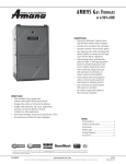 Amana SS 4 Product specifications