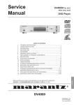 Marantz DV4000 Service manual