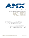 AMX DXLink Instruction manual