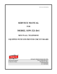 CEECO SSW-321-Dr1 Service manual