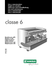 Rancilio CLASSE 10 User manual