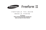 Samsung Freeform III User manual