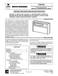 White Rodgers 1F95-80 Specifications