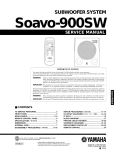 Yamaha 900SW Service manual