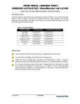 Lamp and Filter Replacement Instructions Introduction