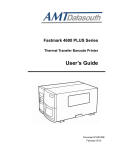 AMT Datasouth Fastmark 4600 PLUS Series User's guide User`s guide