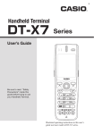 Casio DT-X7 Series User`s guide