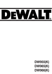 DeWalt DW966 Technical data