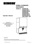 Cornelius SID650W/80-BC Operator`s manual