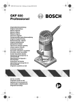 Bosch GKF 600 Professional Specifications