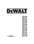 DeWalt DC721 Technical data