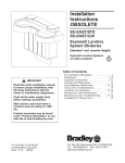 Bradley EXPRESS SS-2/AST/STD Installation manual