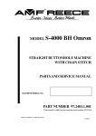 AMF S-4000 BH Omron Service manual