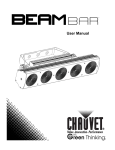 Chauvet BEAMbar User manual