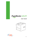 CPG PageMaster 260N User guide