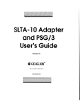 Echelon SLTA-10 User`s guide