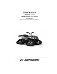 Camoplast TATOU 4S ATV User manual