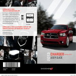 Chrysler Dodge Charger 2013 Owner`s manual