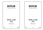 Barco R9002321 Owner`s manual