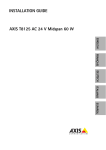 Axis T8125 Installation guide