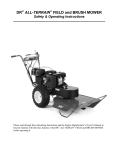 DR FIELD and BRUSH MOWER Operating instructions