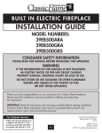 ClassicFlame 39EB500GRA Installation guide