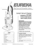 Upright Vacuum Cleaner OWNERʼS GUIDE 5740-5799