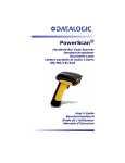 Datalogic POWERSCAN SR User`s guide