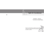 AlpicAir Split Air Conditioner Owner`s manual