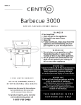 Centro Barbecue 3000 Safe use Specifications