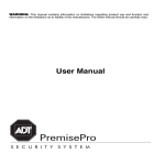 Sensor ALARM KEYPAD User manual