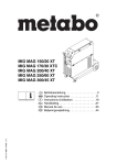 Metabo Welding Machine MIG/MAG 160 Specifications