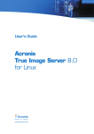 ACRONIS TRUE IMAGE 8.0 User`s guide