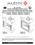 Martin Fireplaces 400BWBCA Operating instructions