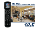 URC-CCP-MX450 Programming Manual