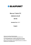 Blaupunkt Endeavour 800 NG User manual