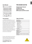 American DJ PRO MIX User manual