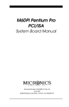 Micronics 60/66MHz Technical information