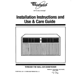 Whirlpool ACU072XE Operating instructions