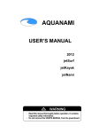 Aquanami jetSurf User`s manual