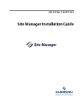 Emerson Site Manager Installation guide