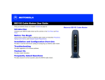 Motorola SB5102 User guide