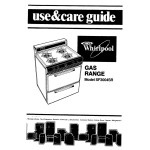 Whirlpool SF3004SR Use & care guide