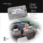 Delphi SA10035 - Roady XM Satellite Radio Receiver User guide