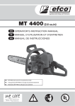Efco MT4400 Instruction manual